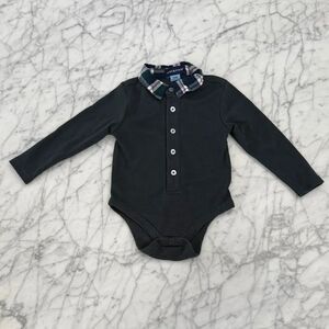 Andy & Evan Plaid Collar Onesie Sz 12 Mo